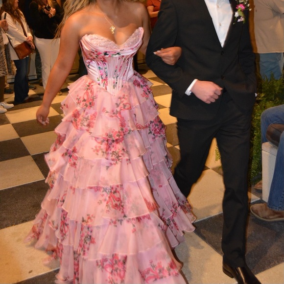 Pink Sherri Hill 57249 - Picture 6 of 7